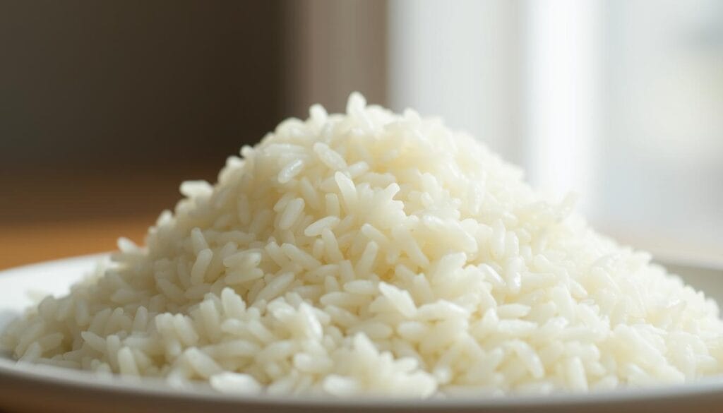 fluffy white rice