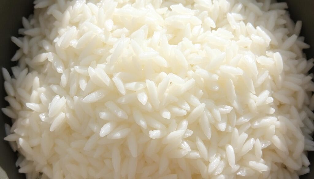 fluffy white rice